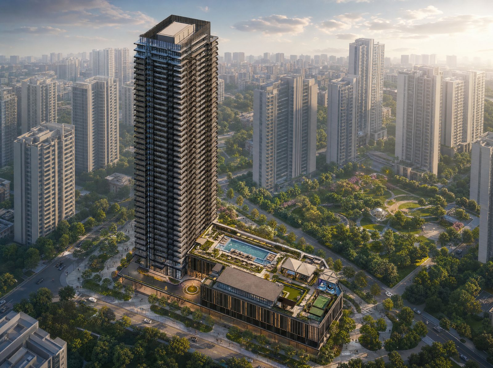 Dubai Creek Harbour residential tower render